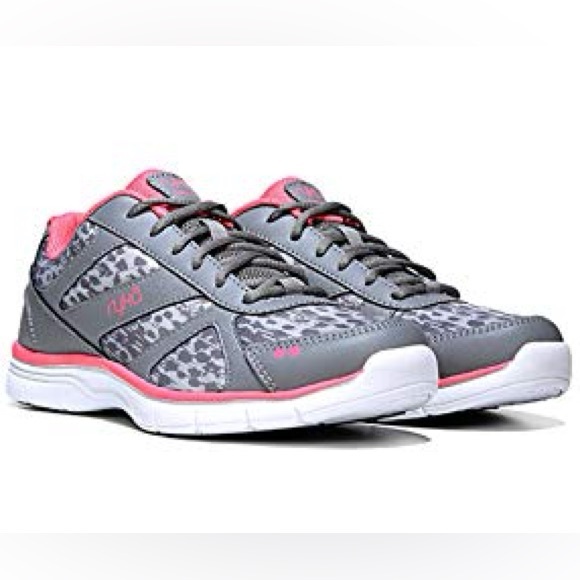 Ryka Dream Memory Foam Gray and Pink Women's Sneakers Size 6.5M - Picture 1 of 16